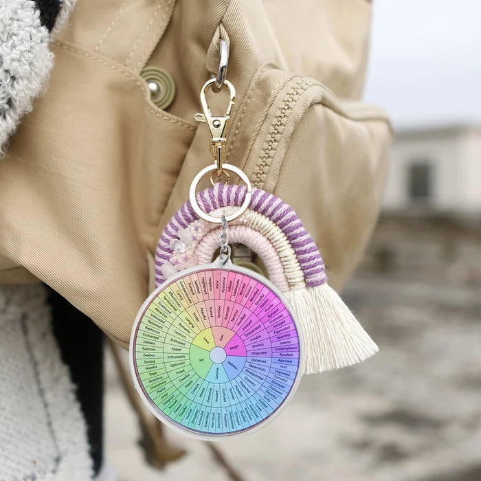 Feelings Wheel Double Sided Keychain