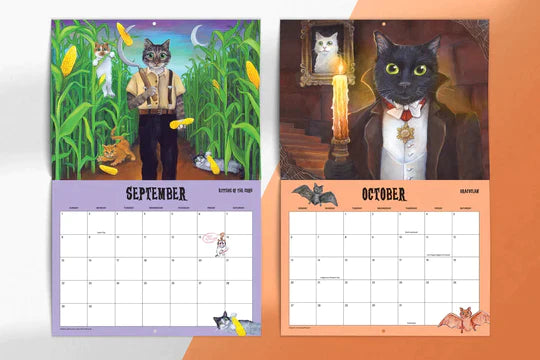 Scaredy Cats 2024 Monthly Calendar